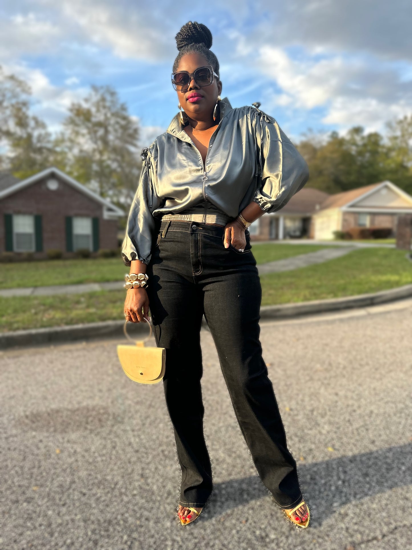 “Satin Love” Bomber (Plus)