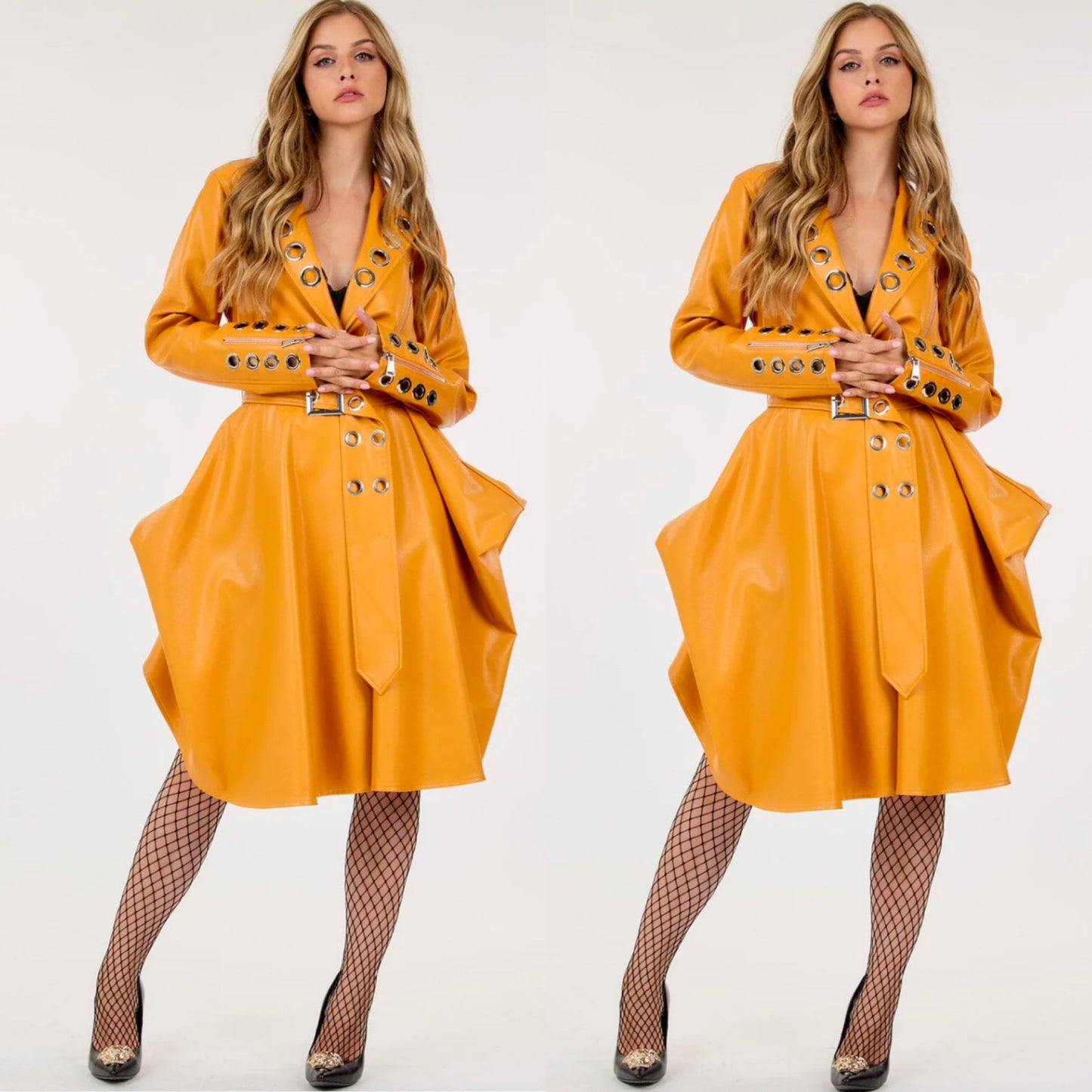 “GLD Grommet” Dress Coat (Clearance)