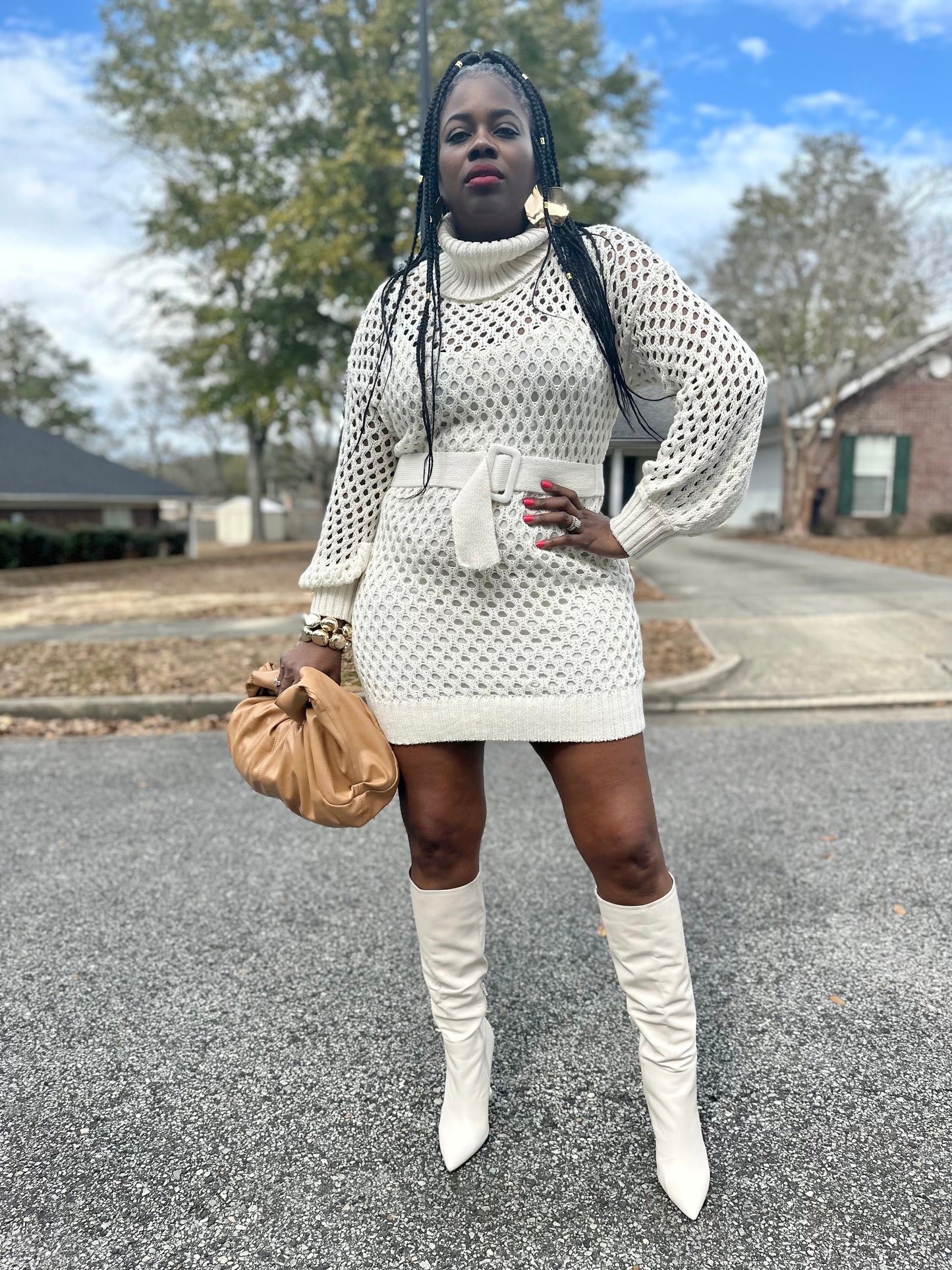 “De La Crème” Knit Dress