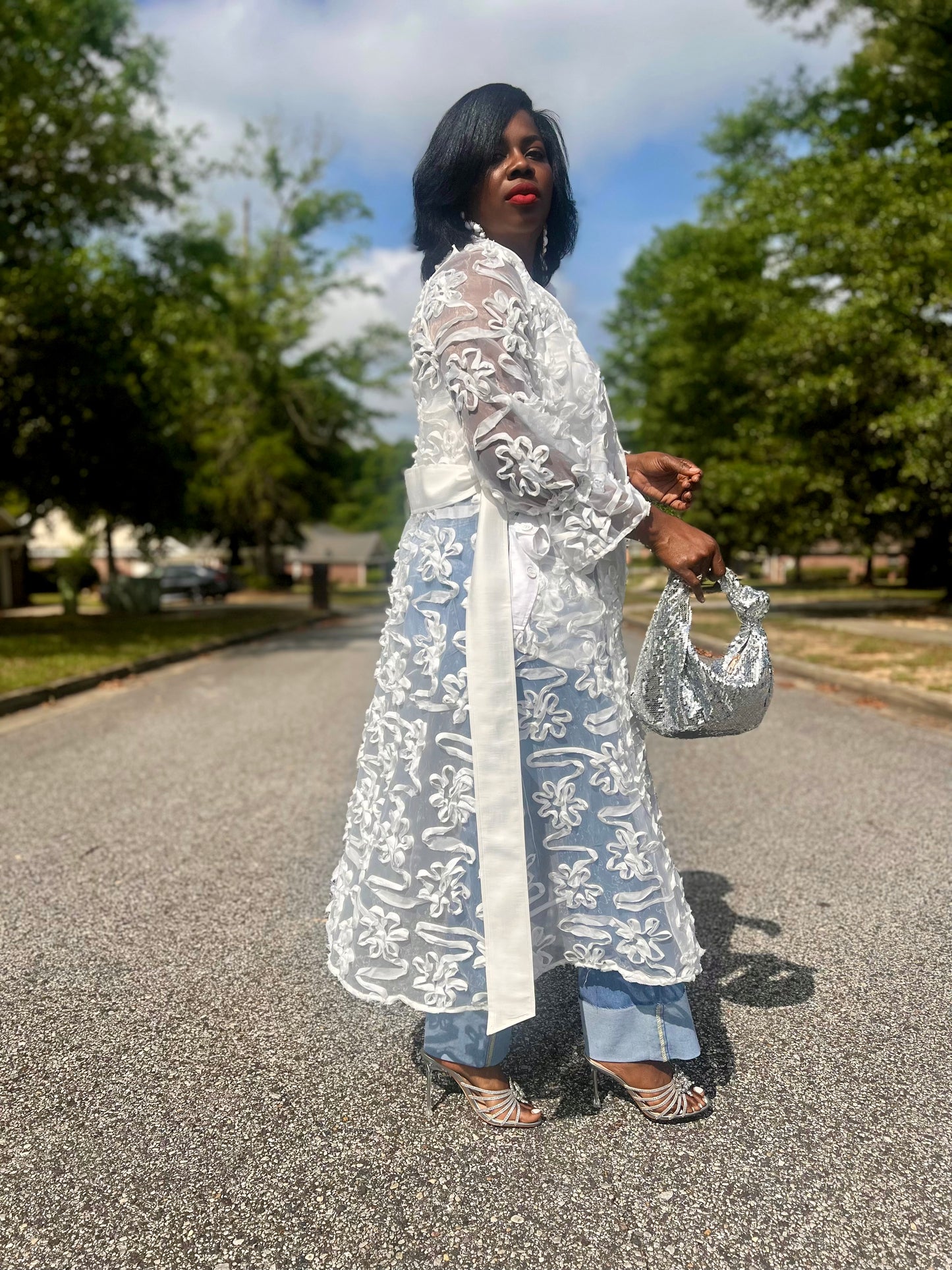 “Summer Florals” Trench Dress