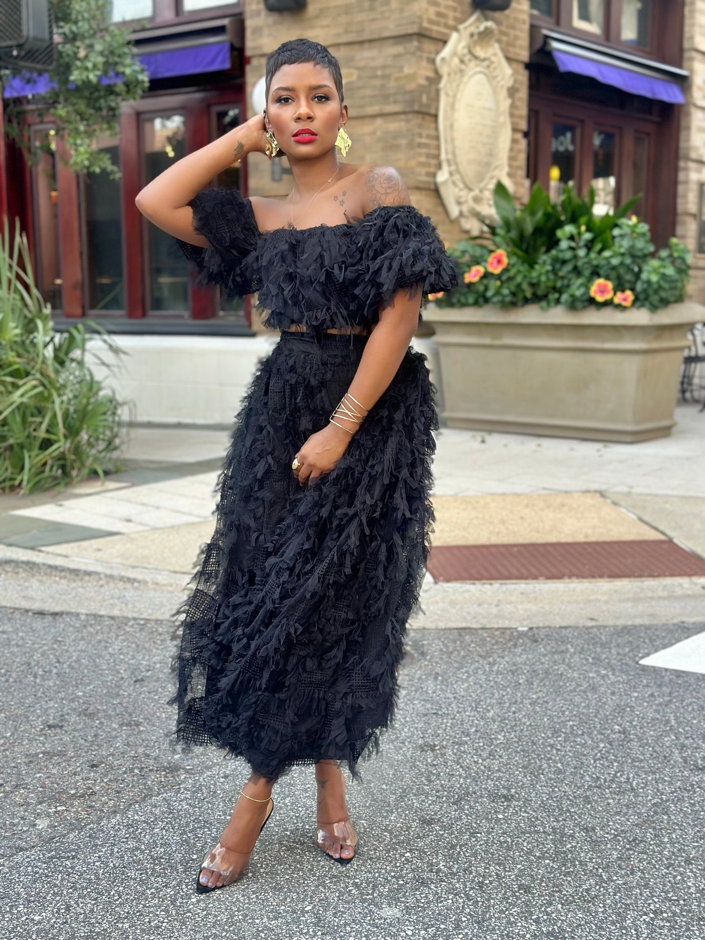 “Let’s Shimmy” Skirt Set (Clearance)