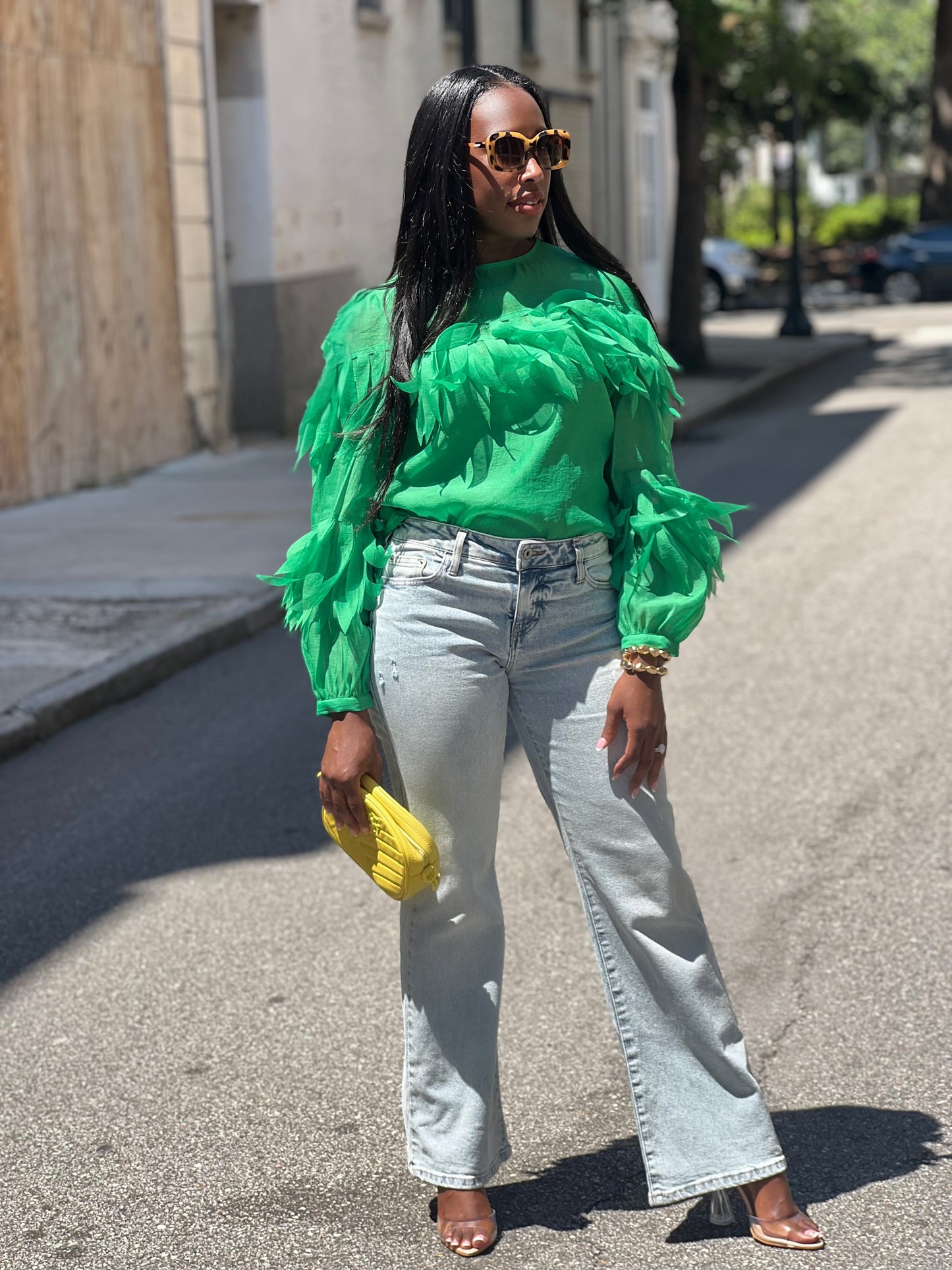 “Green Cascade” Top
