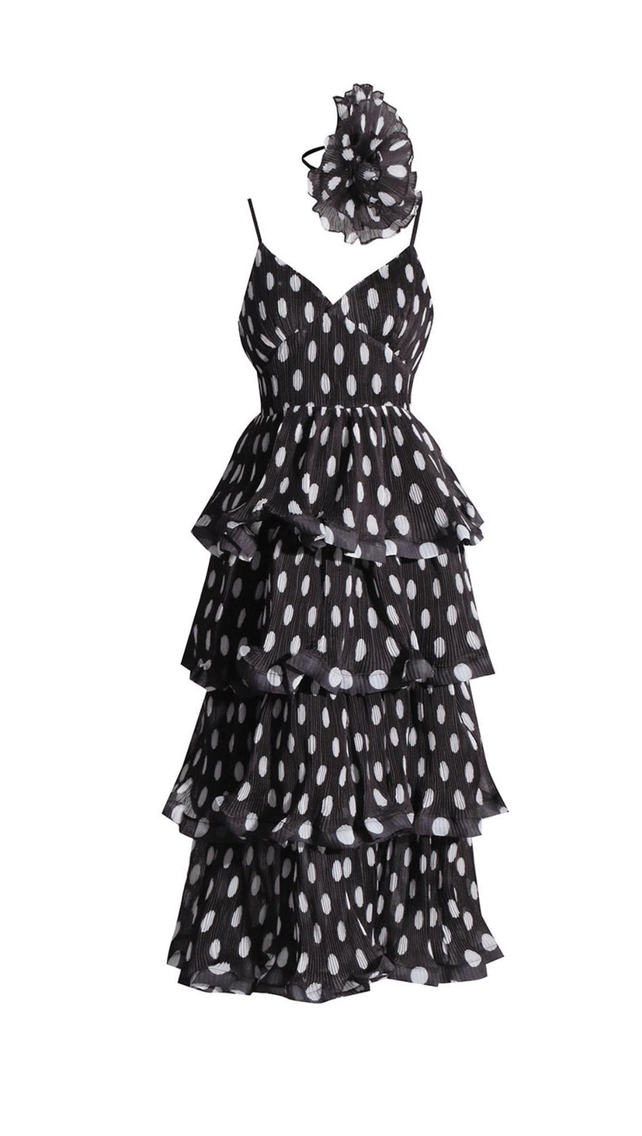 “Let’s Polka” Ruffle Dress