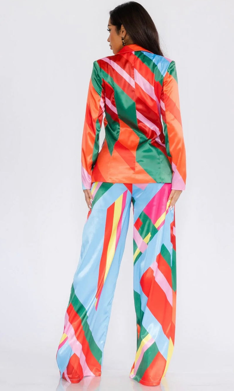 “Satin Deco” Pant