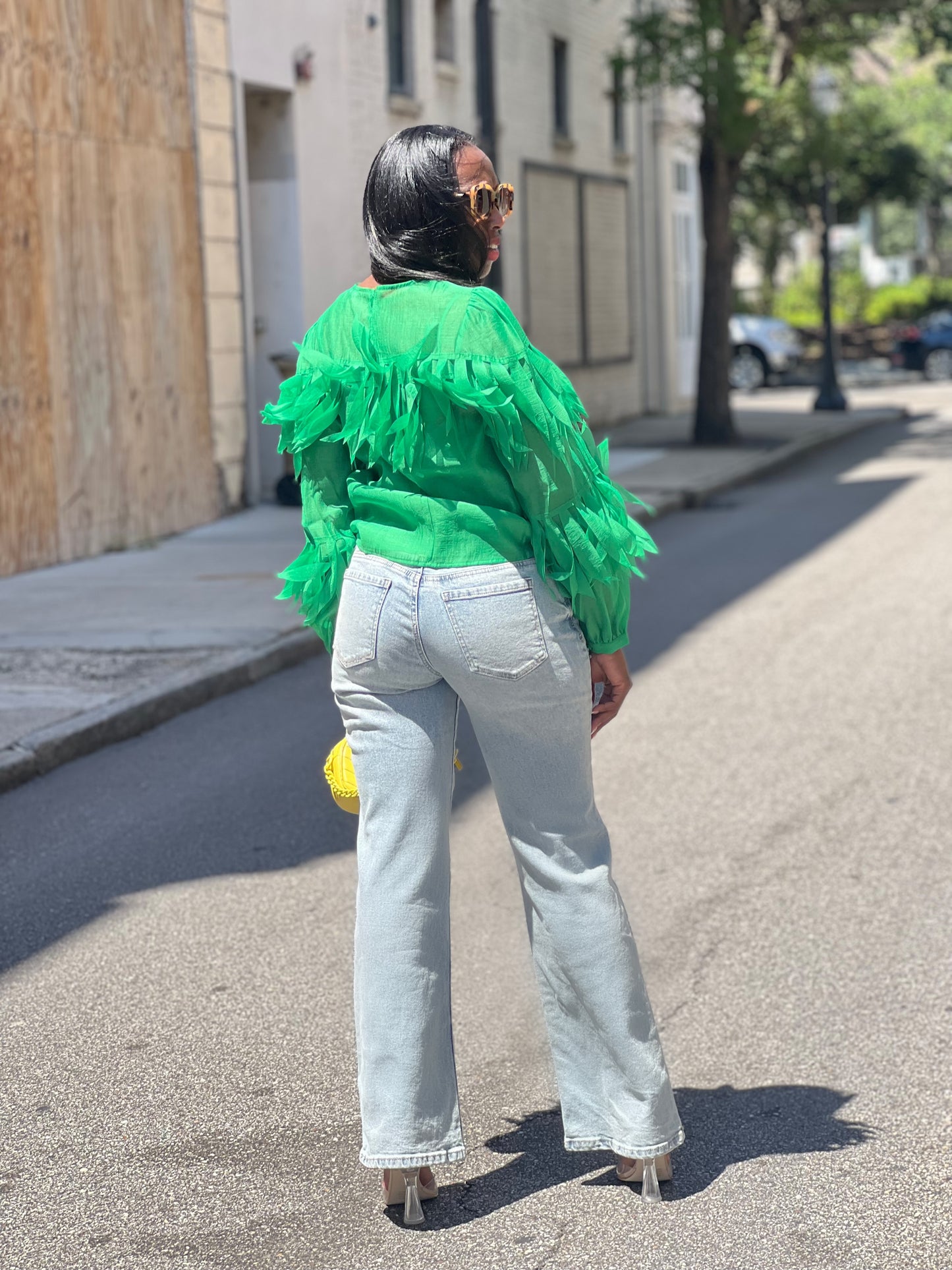 “Green Cascade” Top
