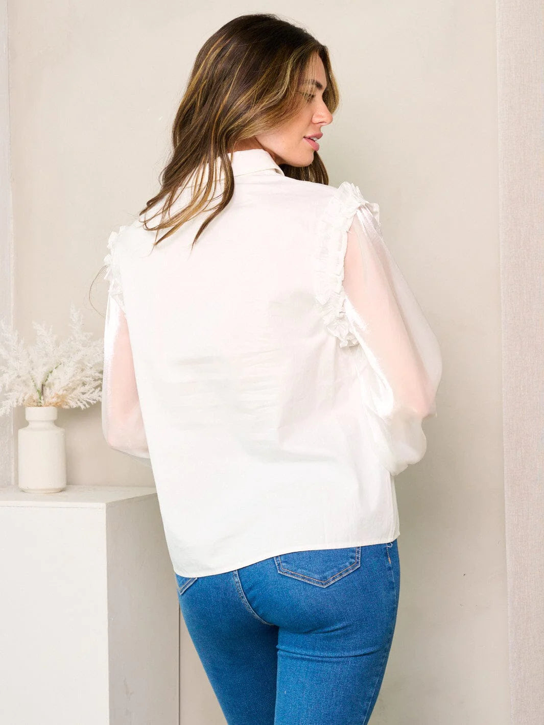 “Sheer Romance” Top