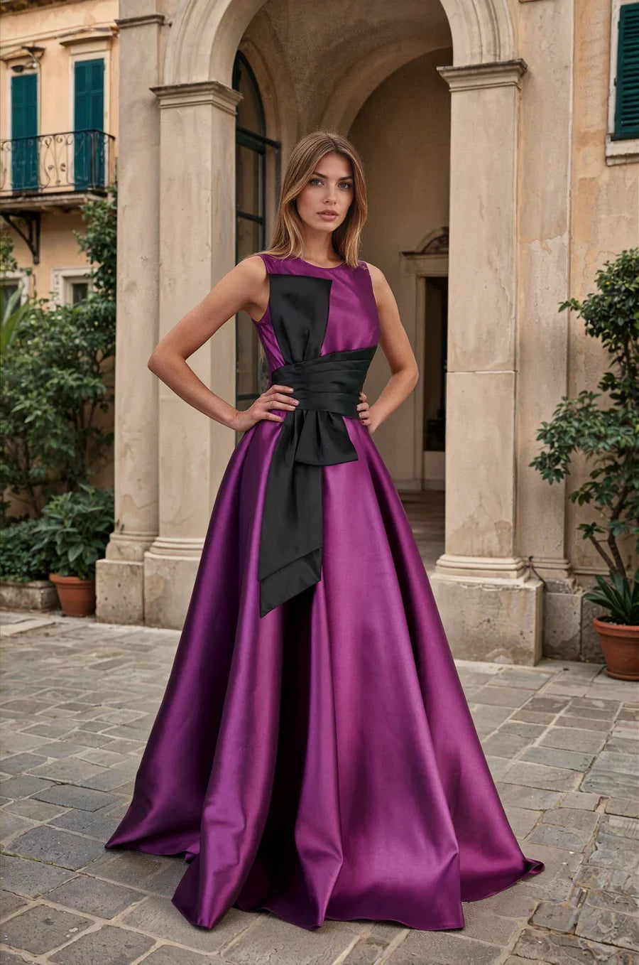 “Bow Out” Ball Gown