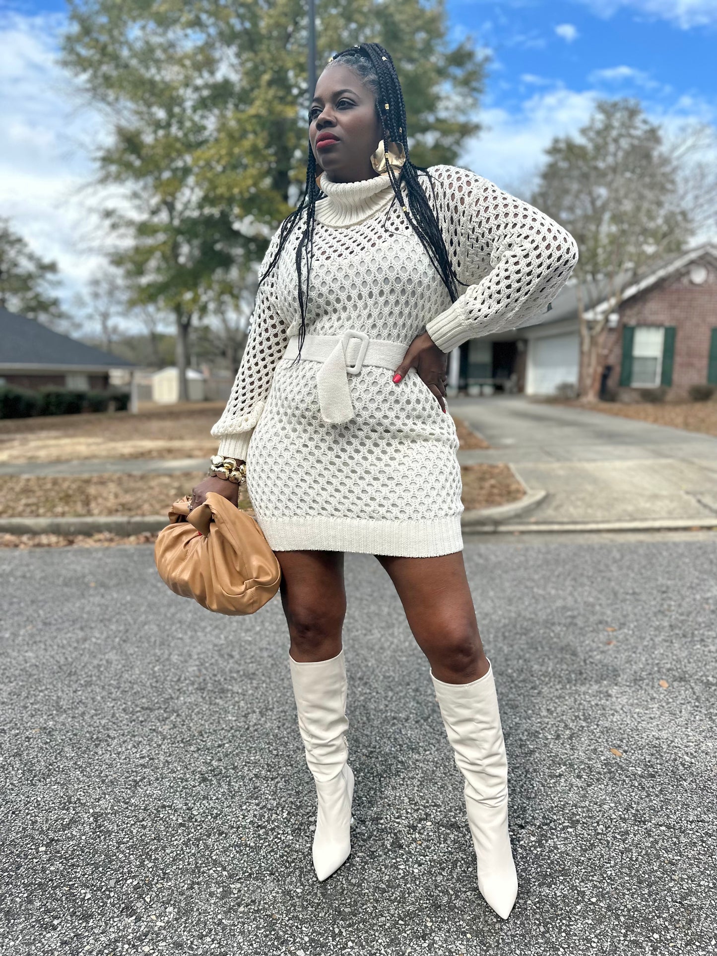 “De La Crème” Knit Dress