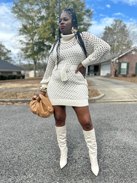 “De La Crème” Knit Dress