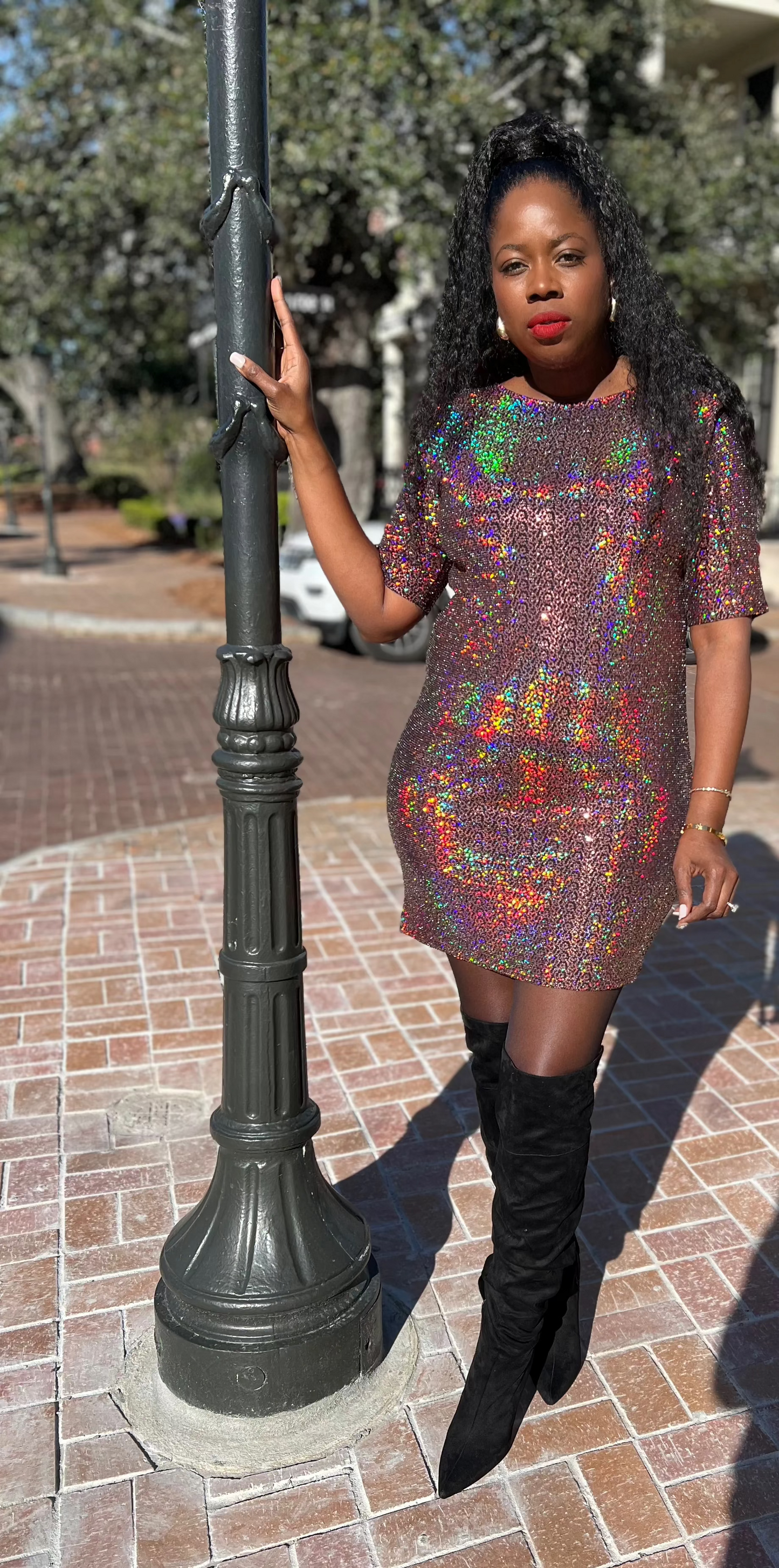 “All the Glitz” Dress