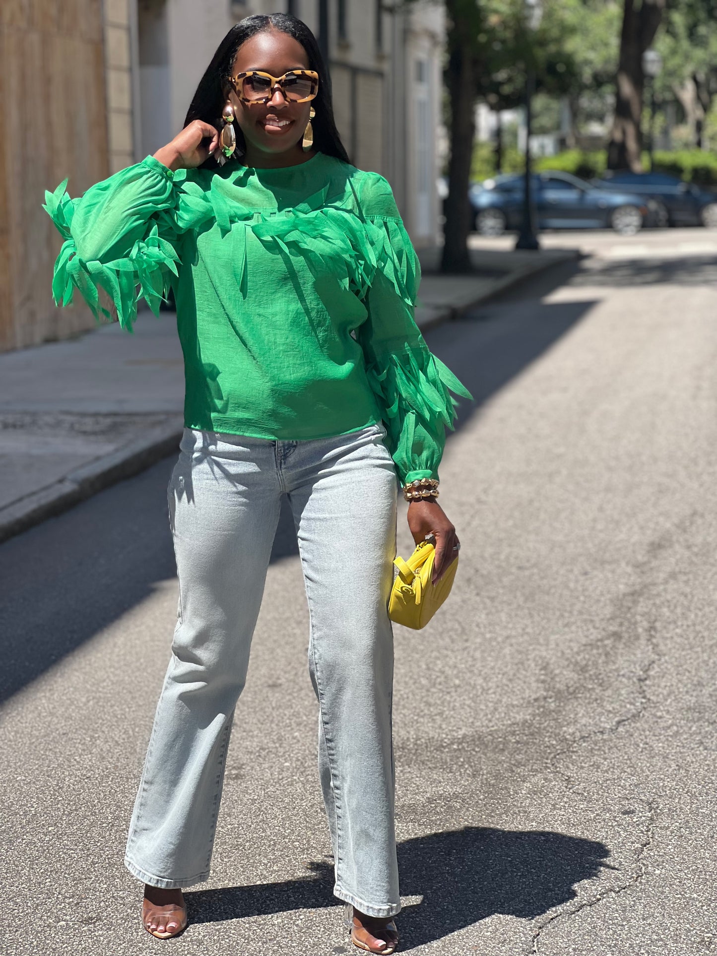 “Green Cascade” Top