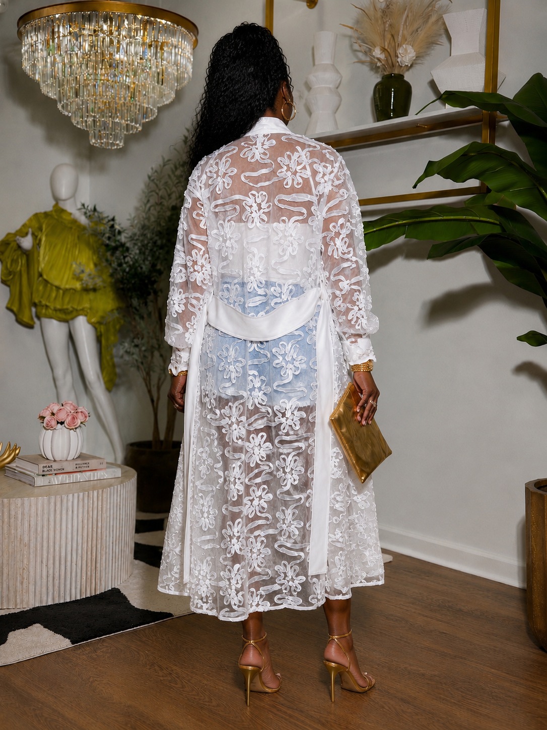 “Summer Florals” Trench Dress