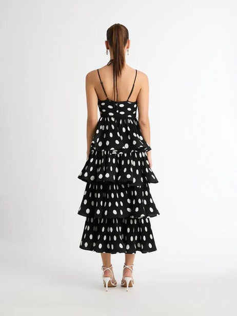 “Let’s Polka” Ruffle Dress