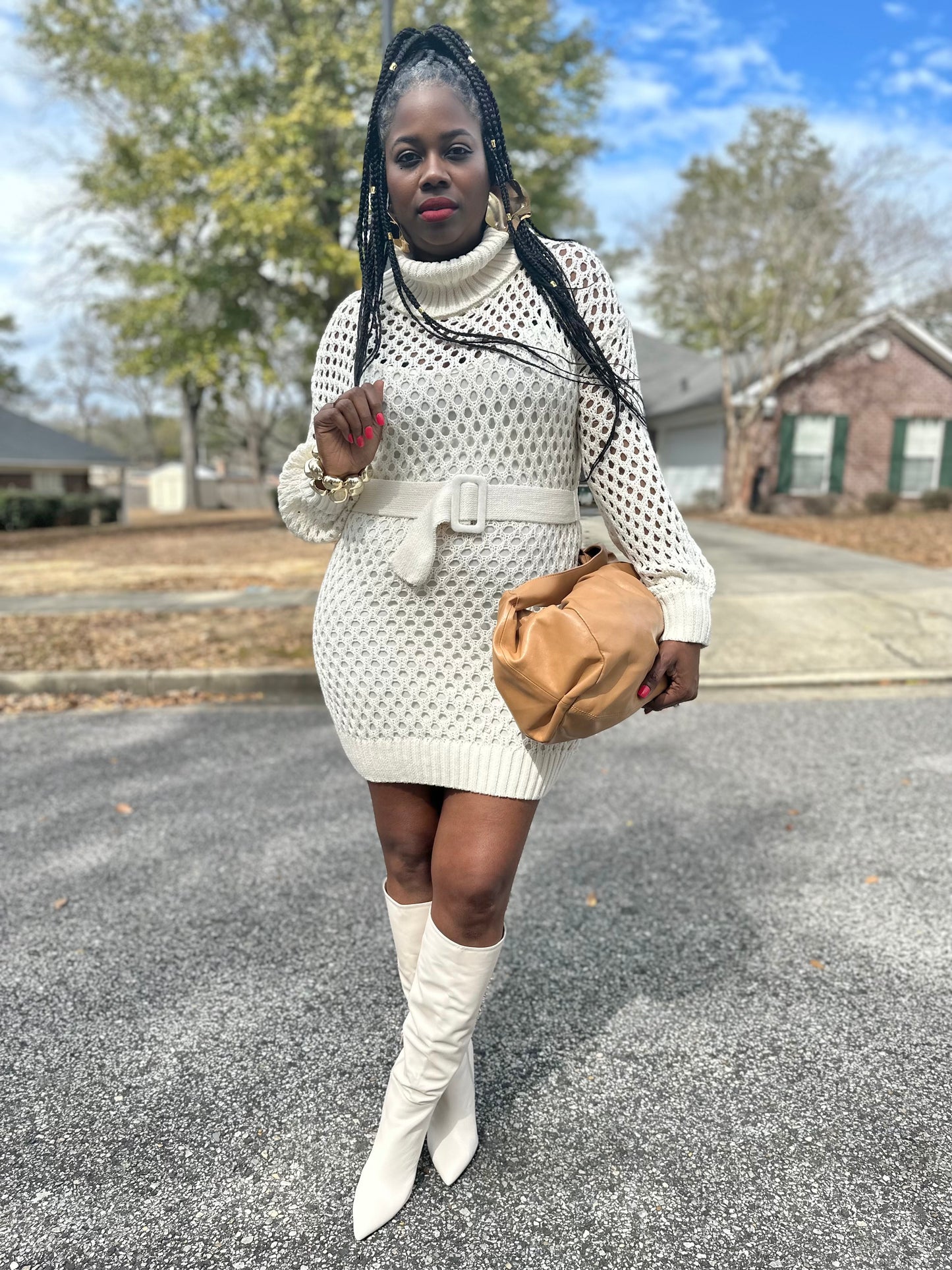 “De La Crème” Knit Dress