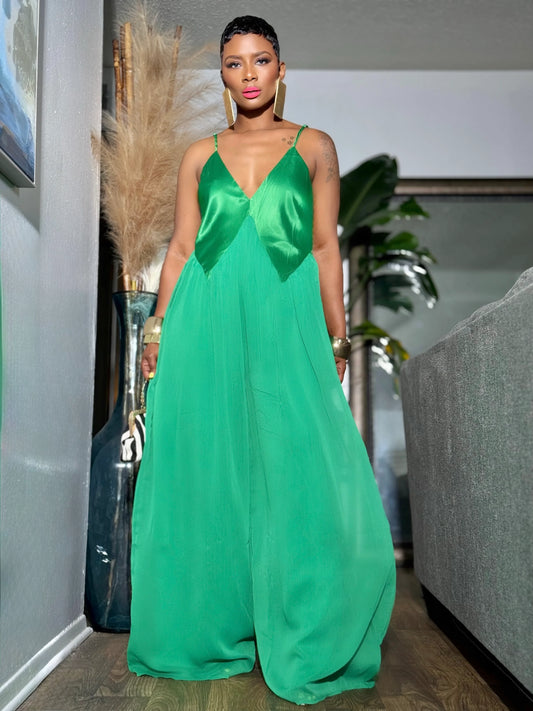Mali Green Jumpsuit